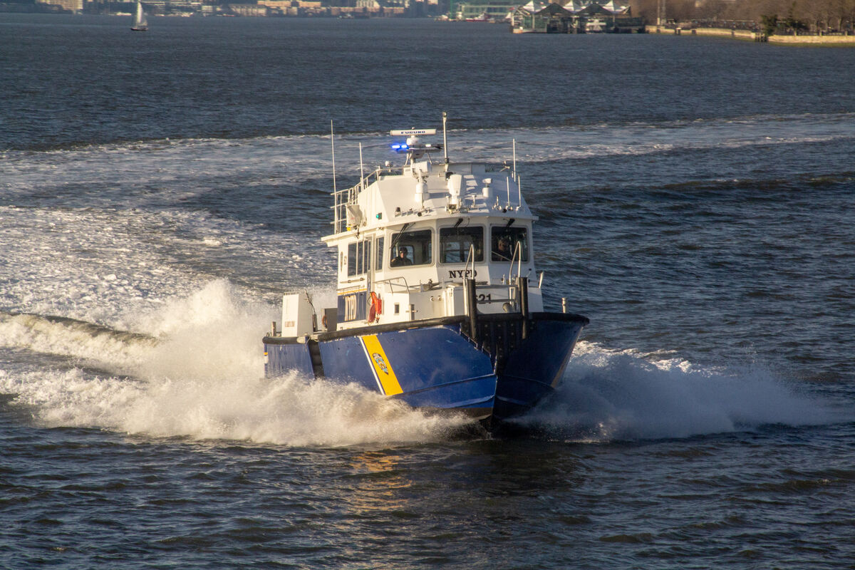 NYPD knocking on our port side......