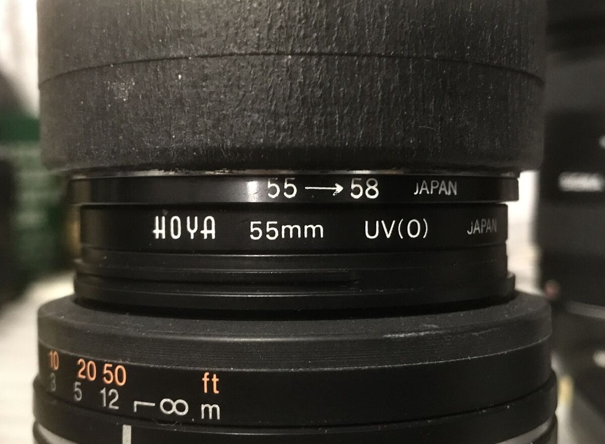 85mm f/2.8. With native size filter but step up ri...