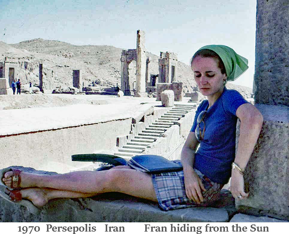 Persepolis: Taking shelter from sun & 120 temperat...