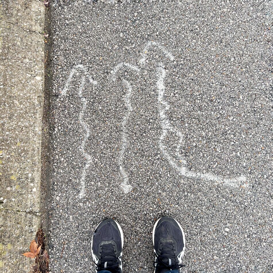 no-clue-what-they-mean-markings-on-the-street-while-walking-the