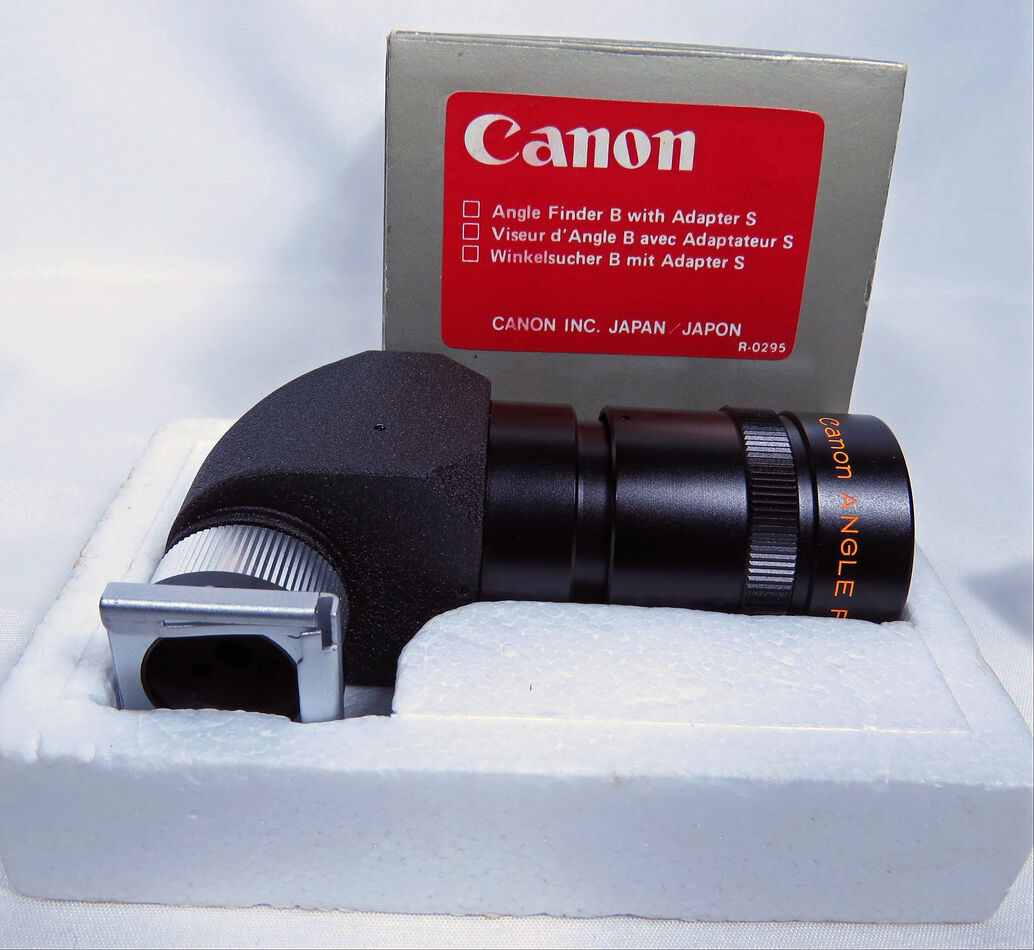 Canon Angle Finder B with Adapter S and Canon Magnifier S with Adapter