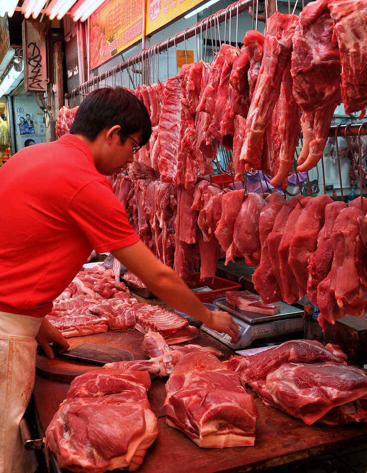 2 - Handling a variety of fresh red meat...