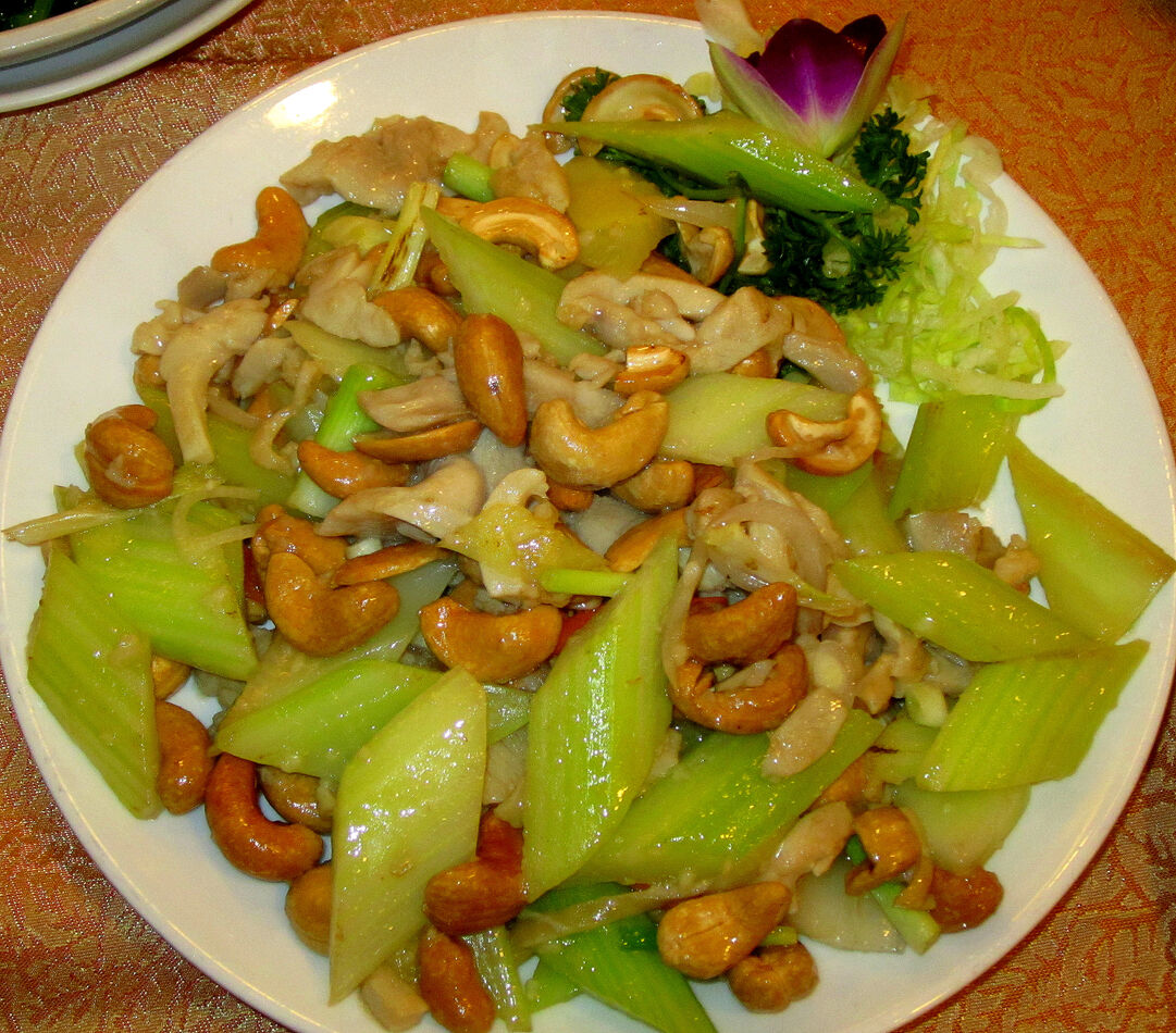 9 - Chicken with celery and cashew nuts...