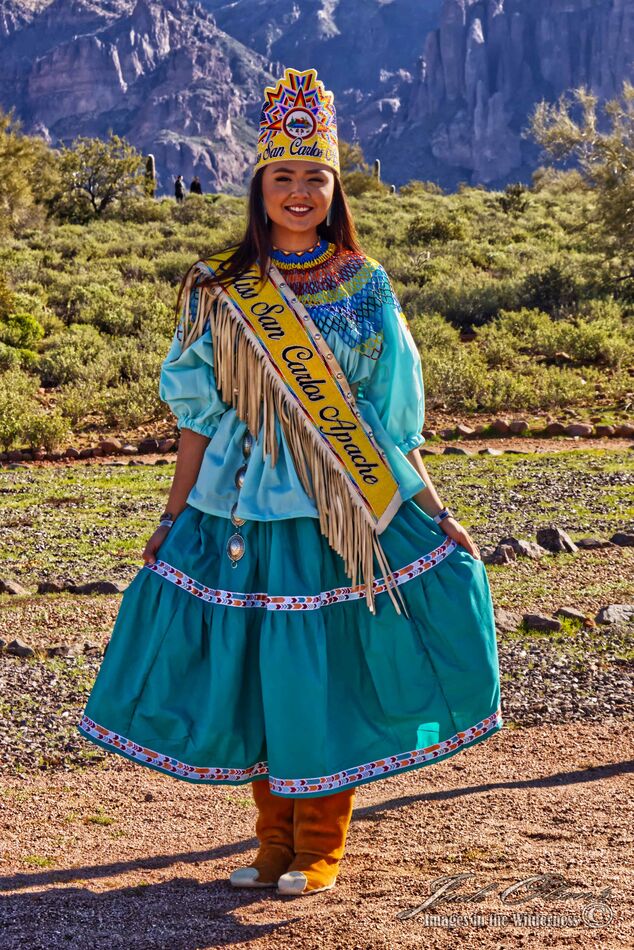 Queen of the San Carlos Apache Tribe....
