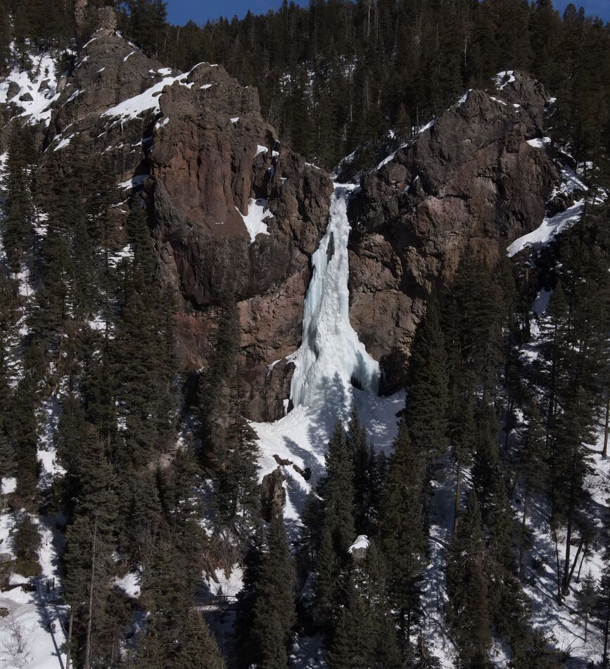 Treasure Falls West side of Wolf Creek Pass Colora...