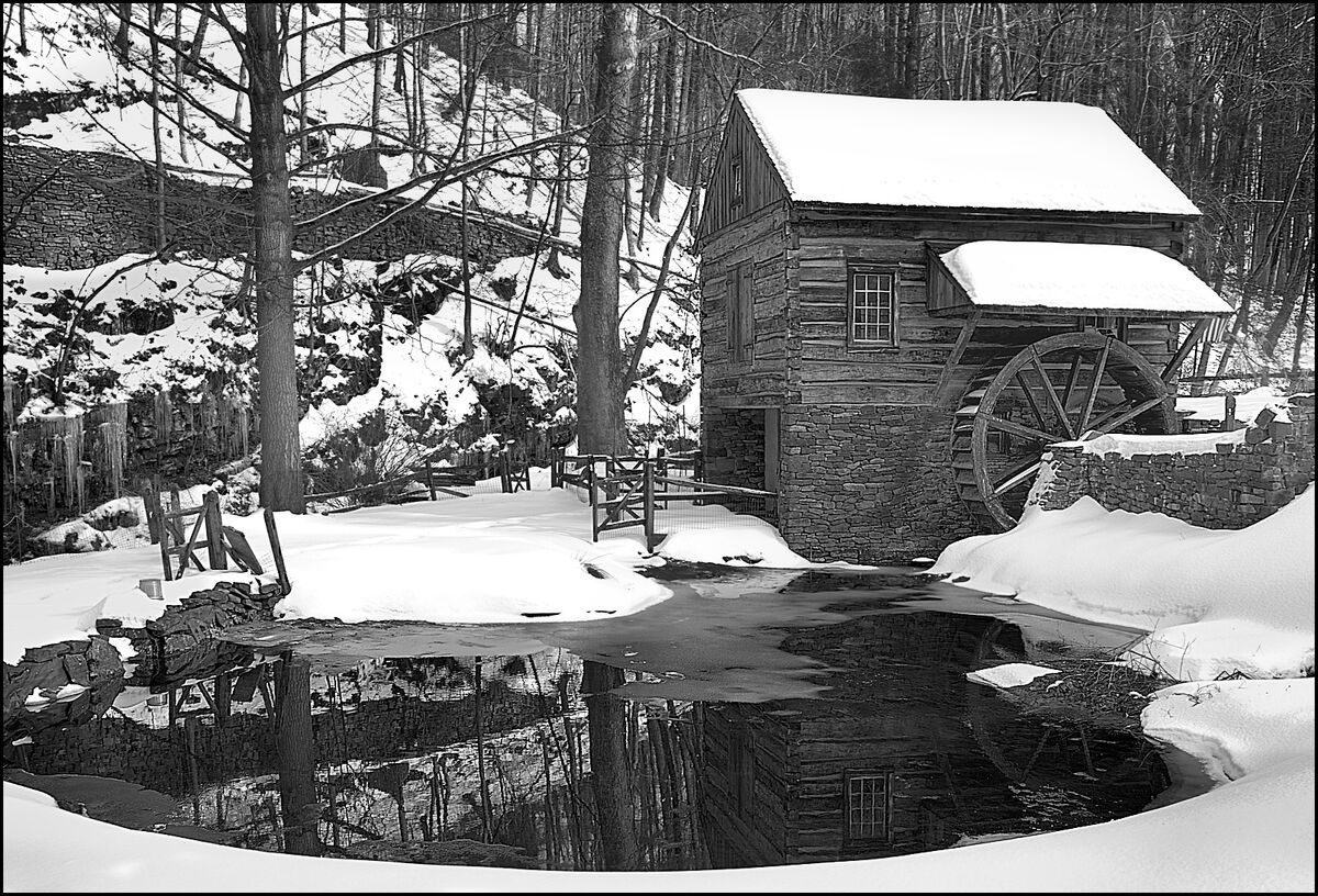 Cuttaloosa Farm Mill in Winter...