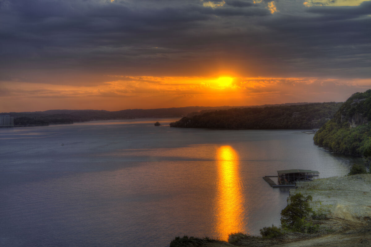 Sunset at Lake of the  Ozarks...