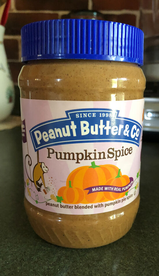 Toast with pumpkin spice Peanut Butter - maybe tom...