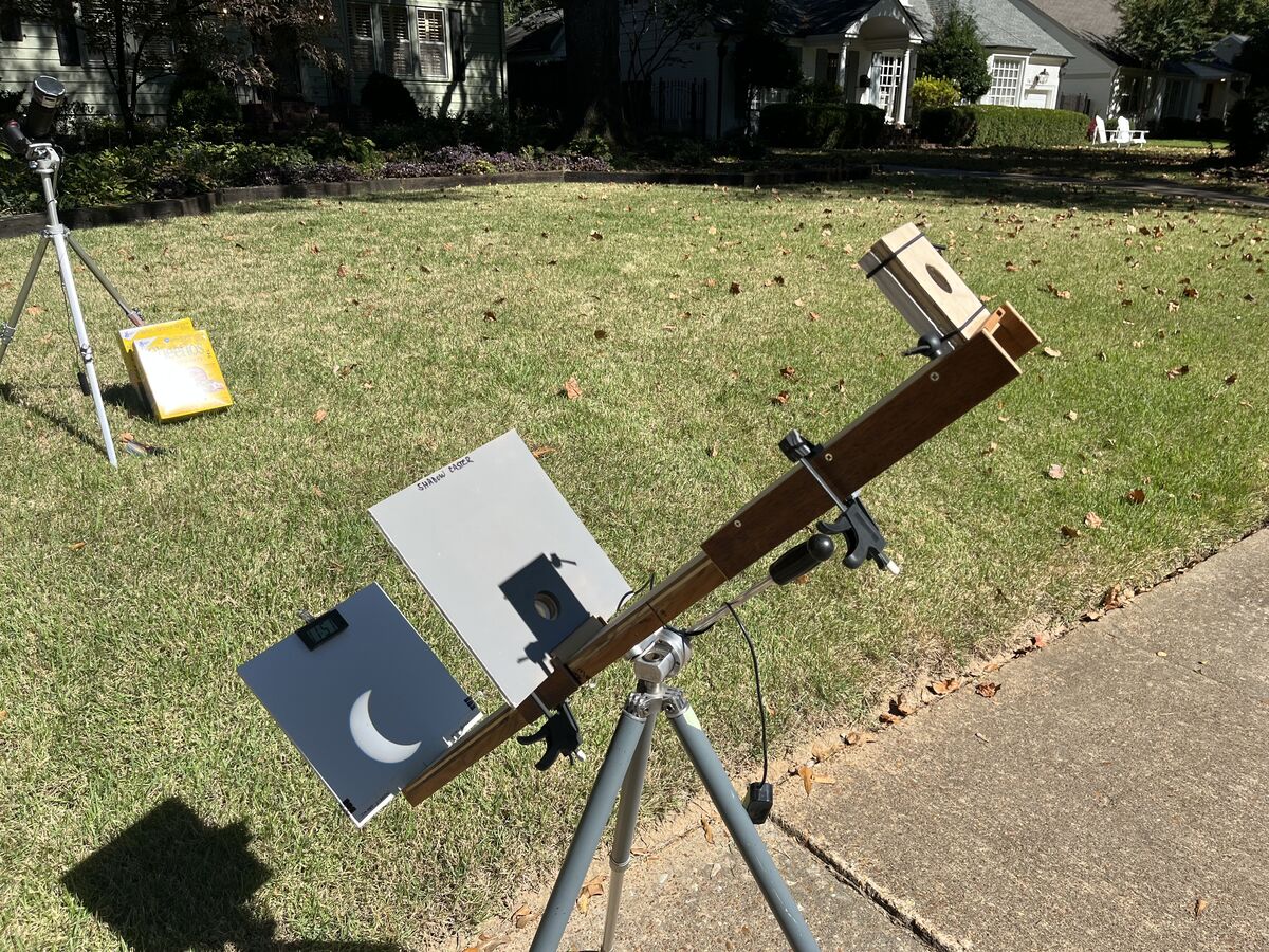 Another Way To View A Solar Eclipse This Safe Solar Viewer Is Based On A Design First Worked 0533