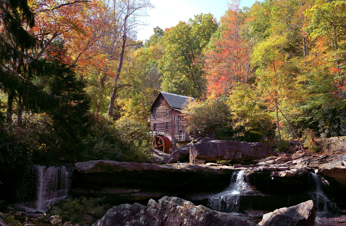 Glade Creek Grist Mill in Babcock State Park, WV...