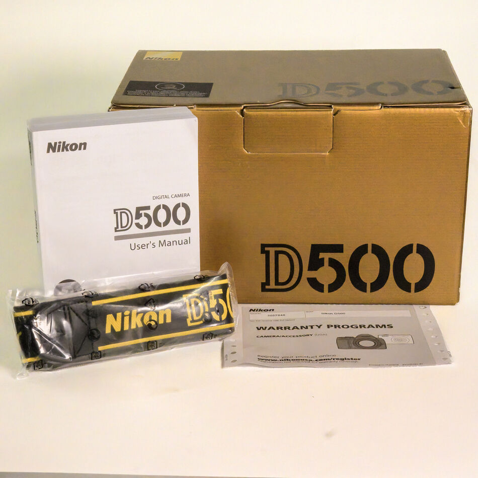 Nikon D500 Original Box and Paperwork...