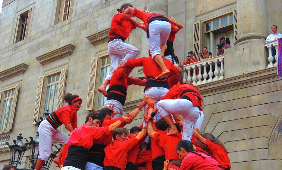 The human tower of barcelona part 2 of 3 this will really be a lot