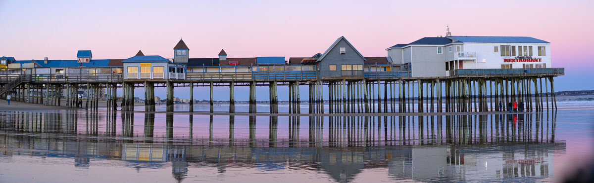 Sunset in Old Orchard Beach - 4 or 5 panels...