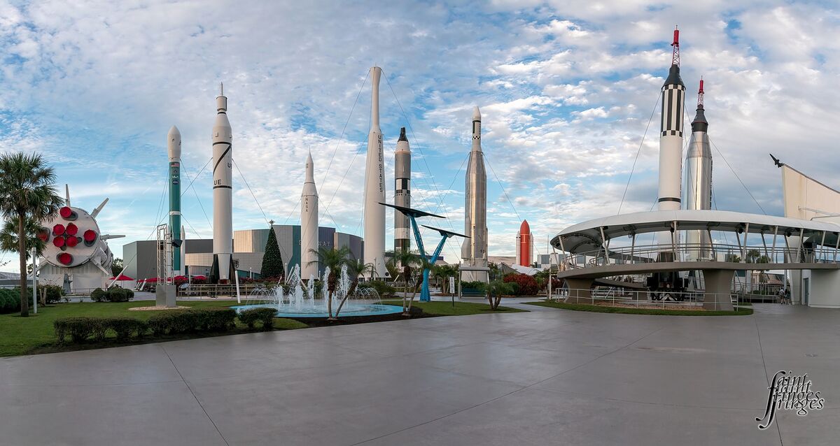 The rocket garden at Cape Canaveral....