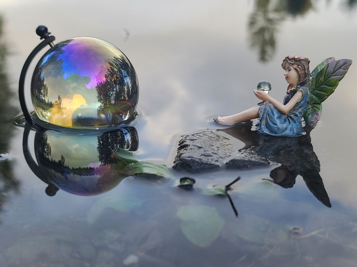 Mystic Fairy 🧚‍♀️ and the Globe crystal ball at t...