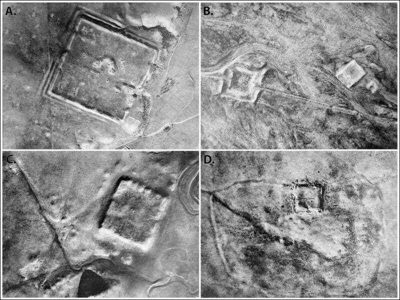 Spy satellite images taken by the CIA during the C...