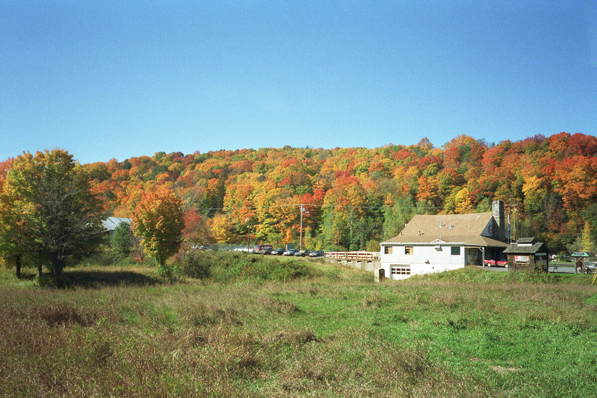 Fall colors near Rutland, Vermont - September 1990...