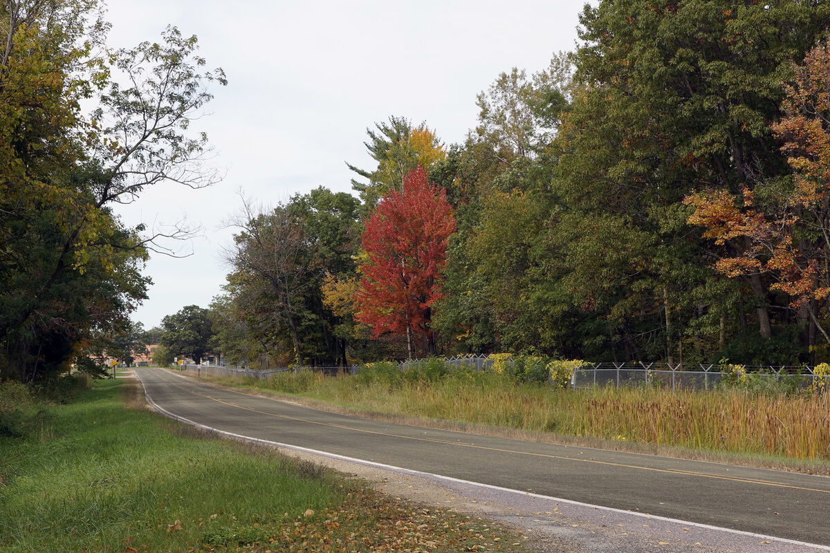 Fall colors near Camp Douglas, Wisconsin - October...