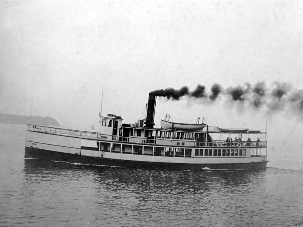 The S.S. Dix was part of the "Mosquito Fleet" of v...