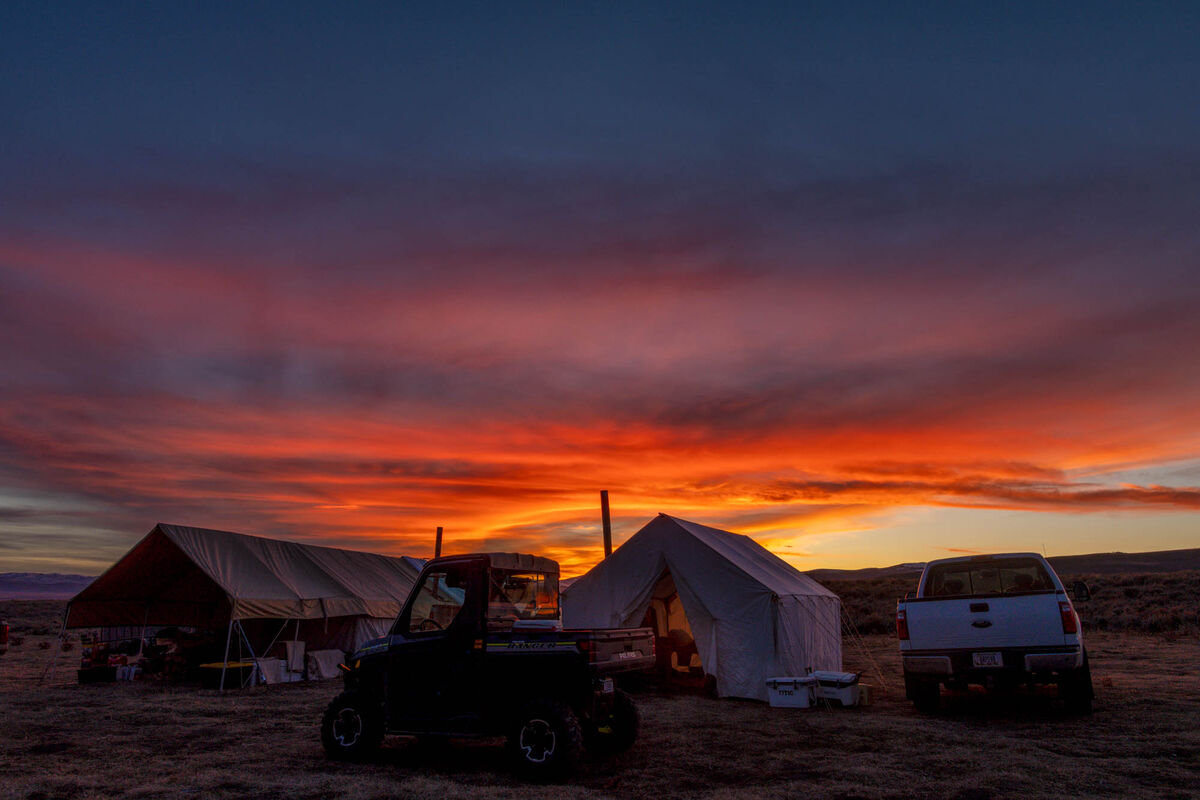 Sunset at camp...