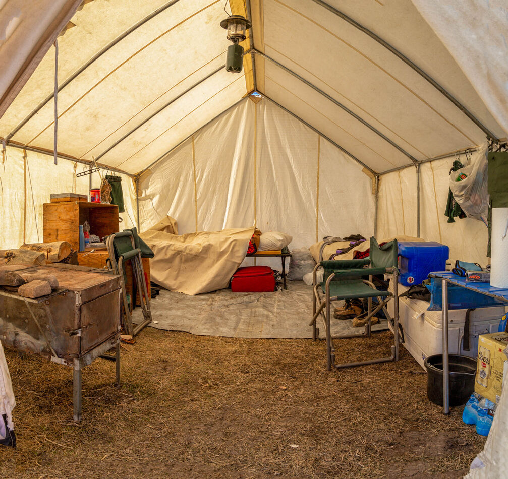 Inside view of camp...