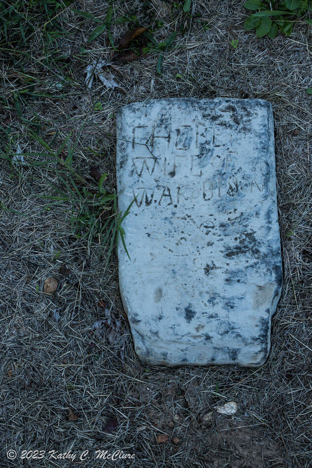 This is in a very small cemetery that right in the...