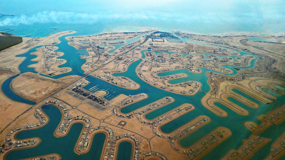 I briefly described the man made Palm Islands in m...