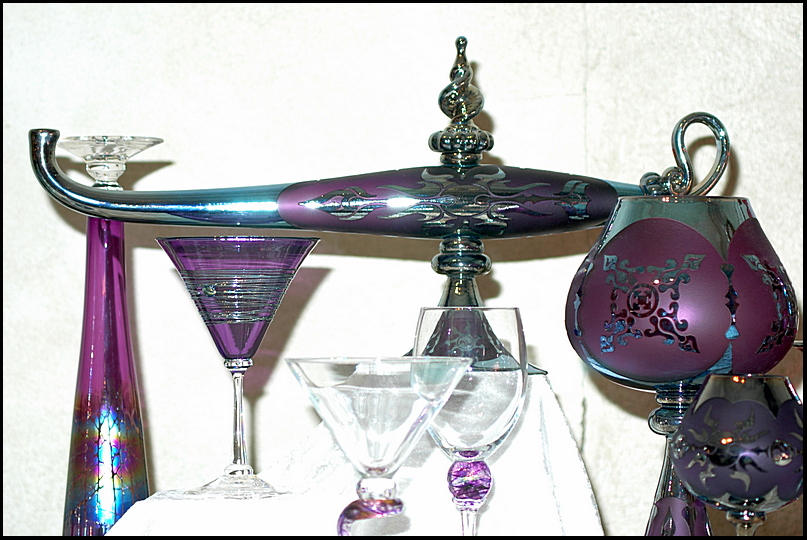 3. Various items in purple....