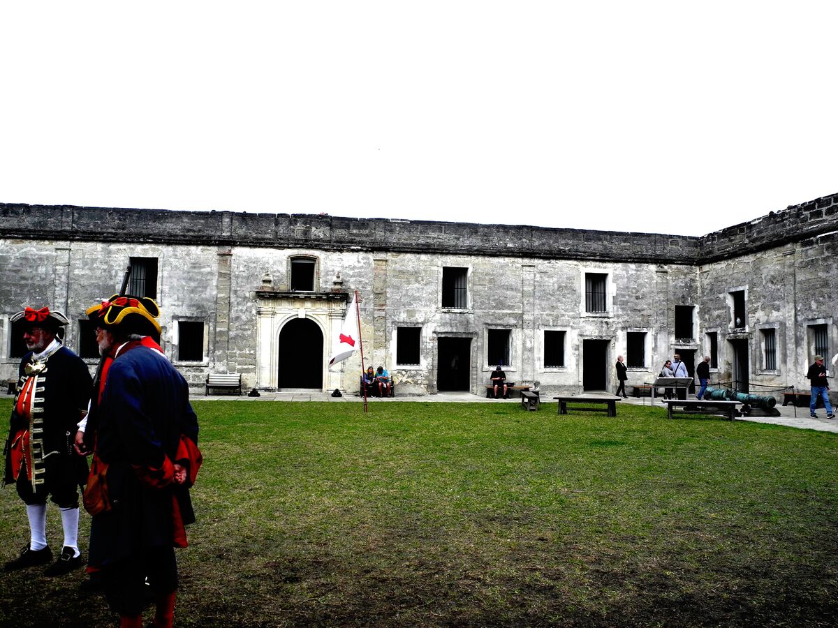 Inner courtyard of Castillo de San Marcos...