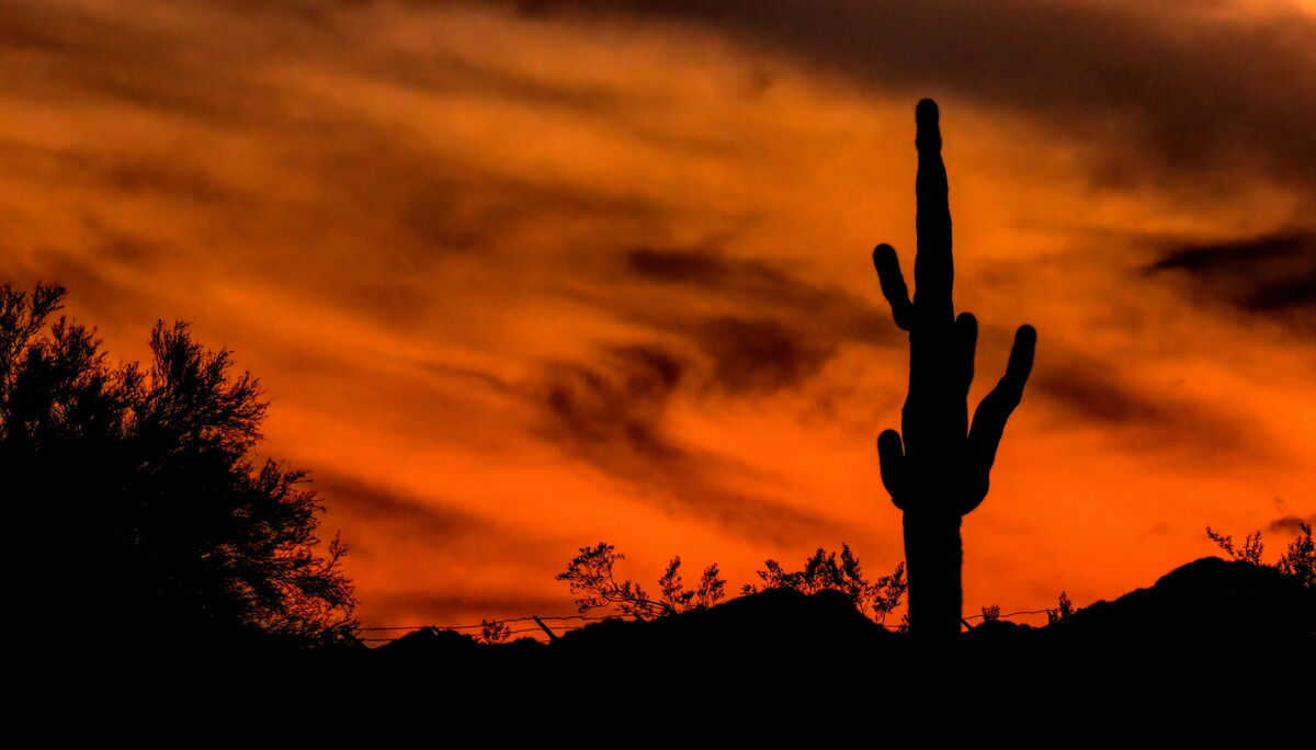 Sunset in Quartzsite Arizona...