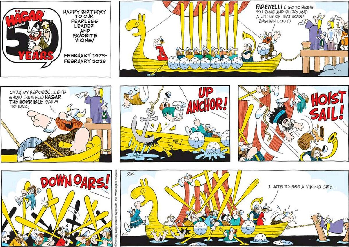 Happy Birthday, Hagar! "Hagar The Horrible" Began Fifty Years Ago.