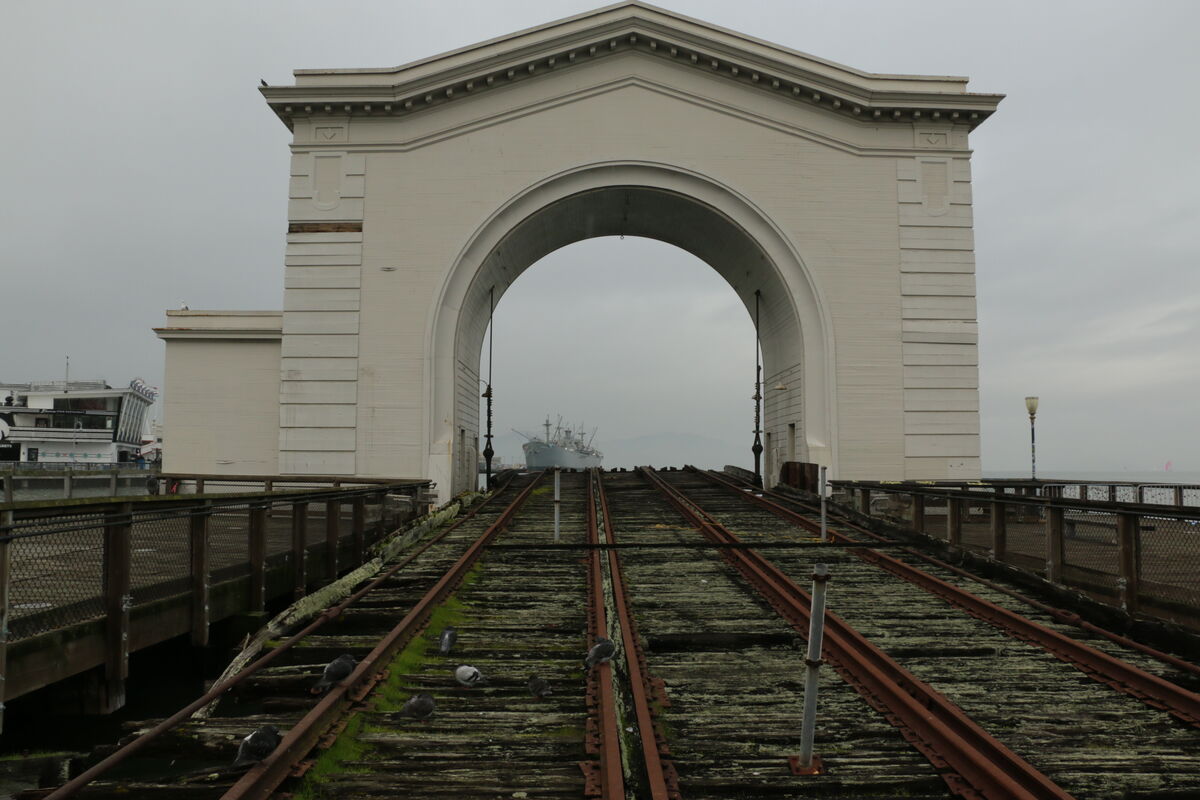 Historic Rail entrance for Fisherman's Wharf and A...