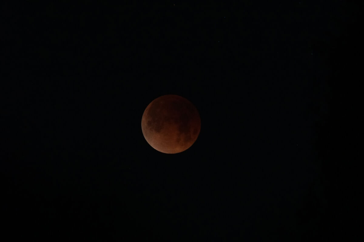 A Lunar eclipse, which was referred to as a 'Blood...