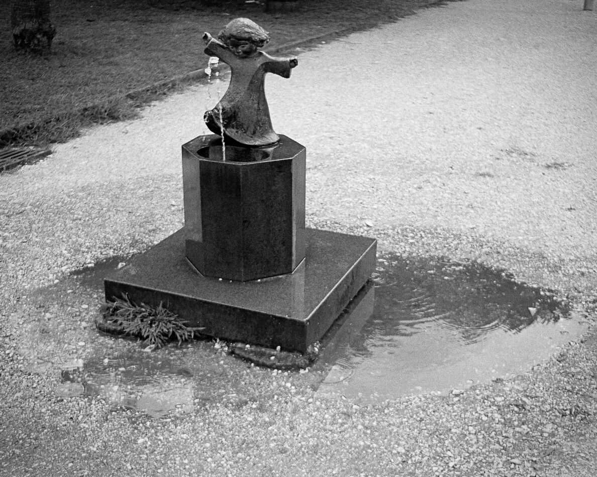 Random Fountain, Charleston, SC, 1976. Tri-X negat...