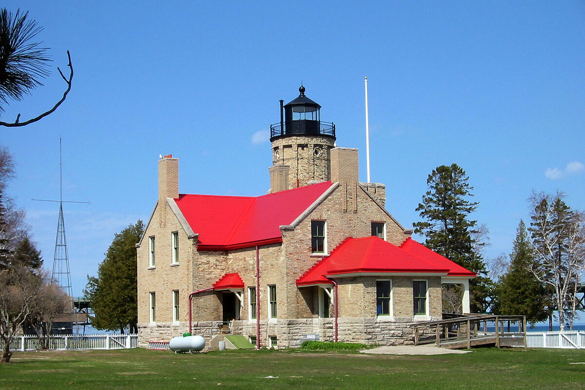 Old Mackinac Point Lighthouse near Mackinaw City, ...