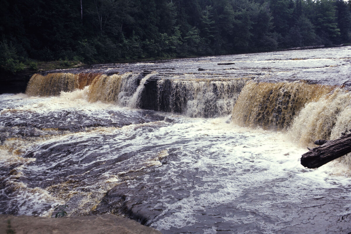 Lower Tahquamenon Falls near Paradise, Michigan - ...