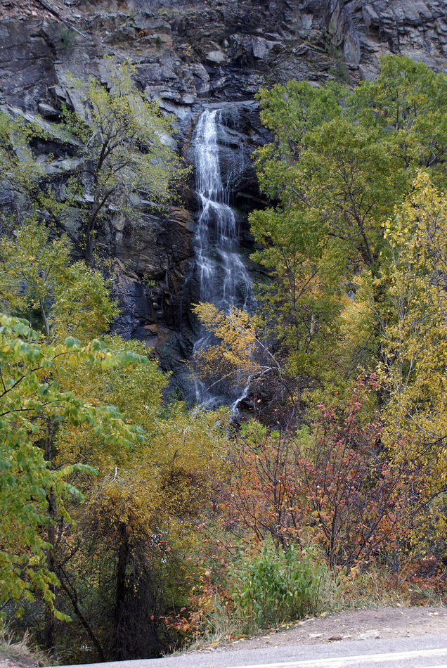 Bridal Veil Falls near Spearfish Canyon, South Dak...