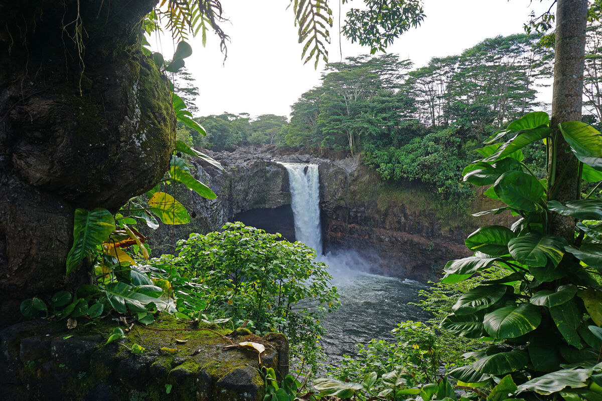 Rainbow Falls near Hilo, Big Island, Hawaii - Sept...