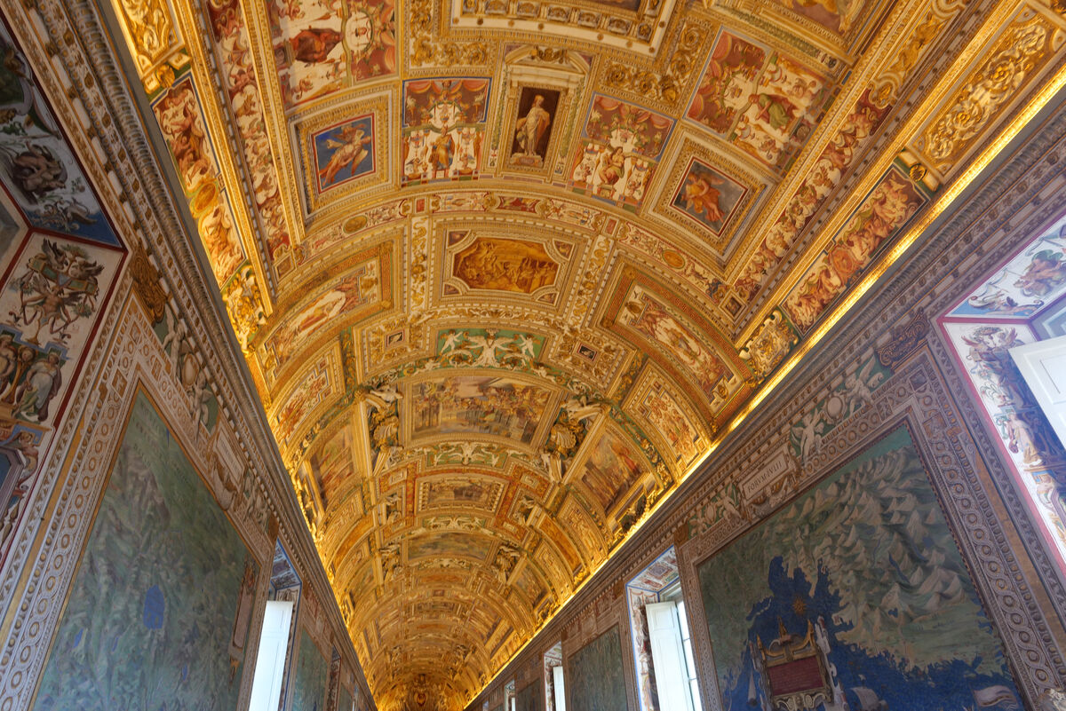 Gold Ceiling at the Vatican...