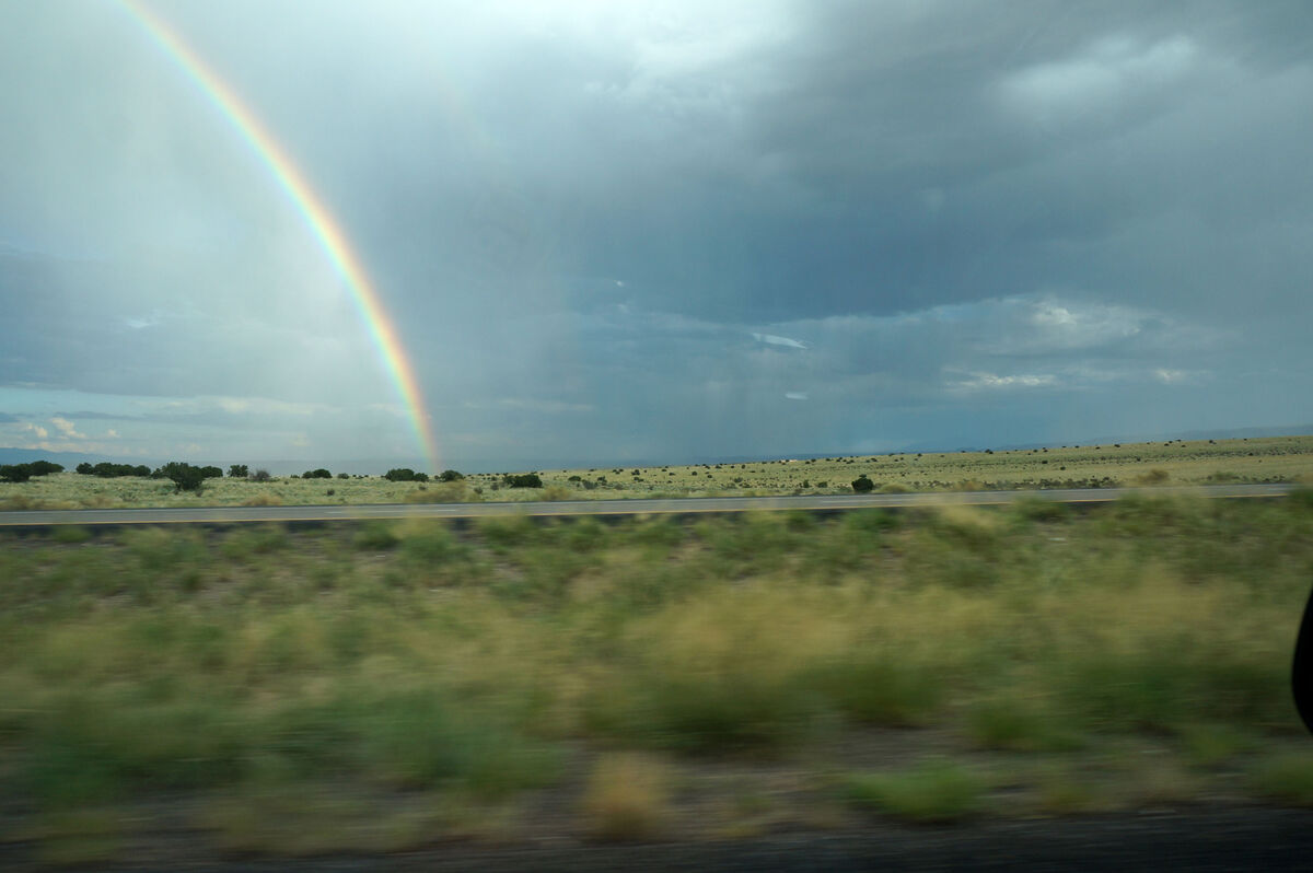 Rainbow near Tijeras, New Mexico - July 2015 - Son...