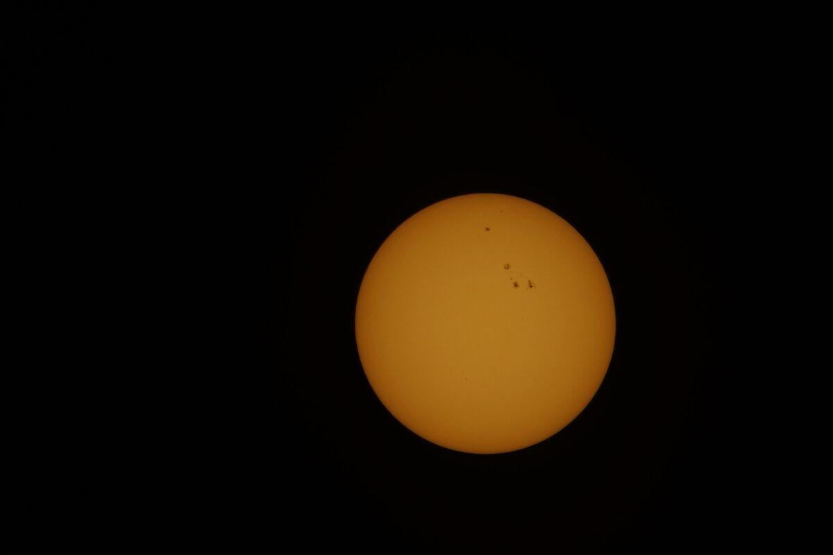 Here's a shot, using the Sun filter, of some Sun s...