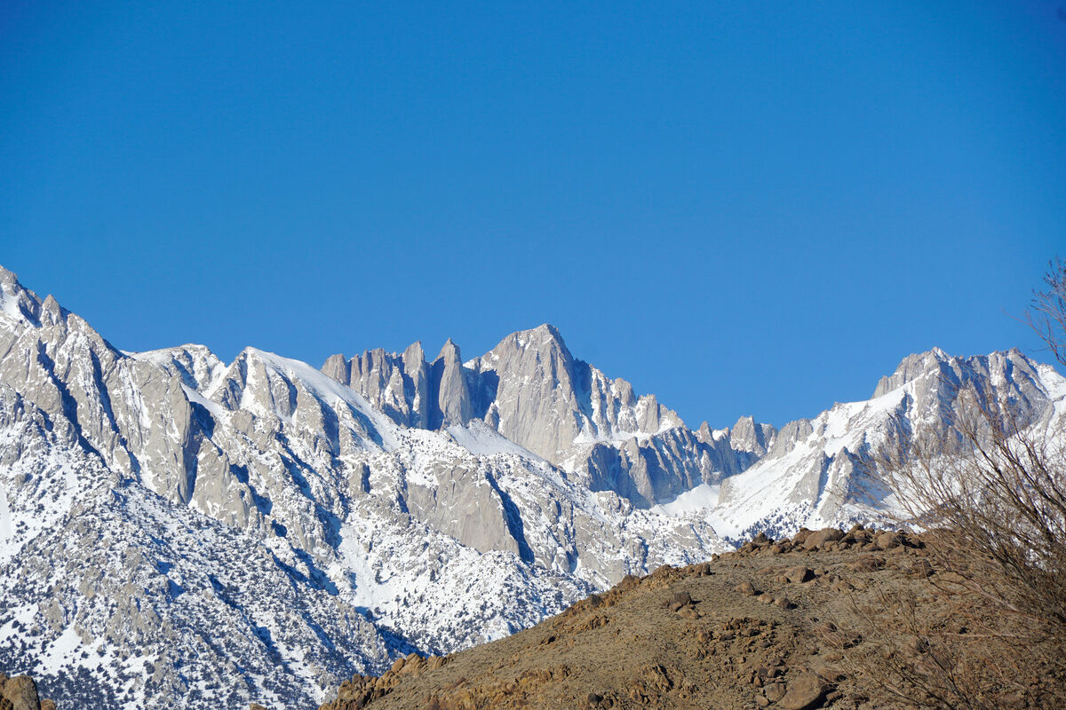 Here's a shot of Mount Whitney, near Lone Pine, Ca...