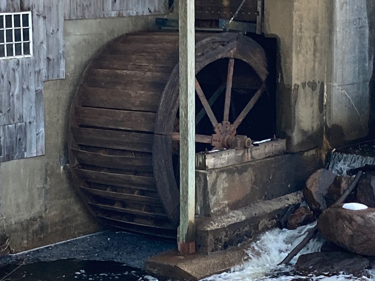 The water wheel...
