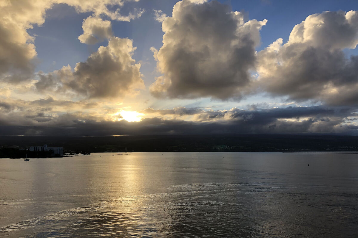 Clouds over Hilo, the Big Island, Hawaii - Septemb...