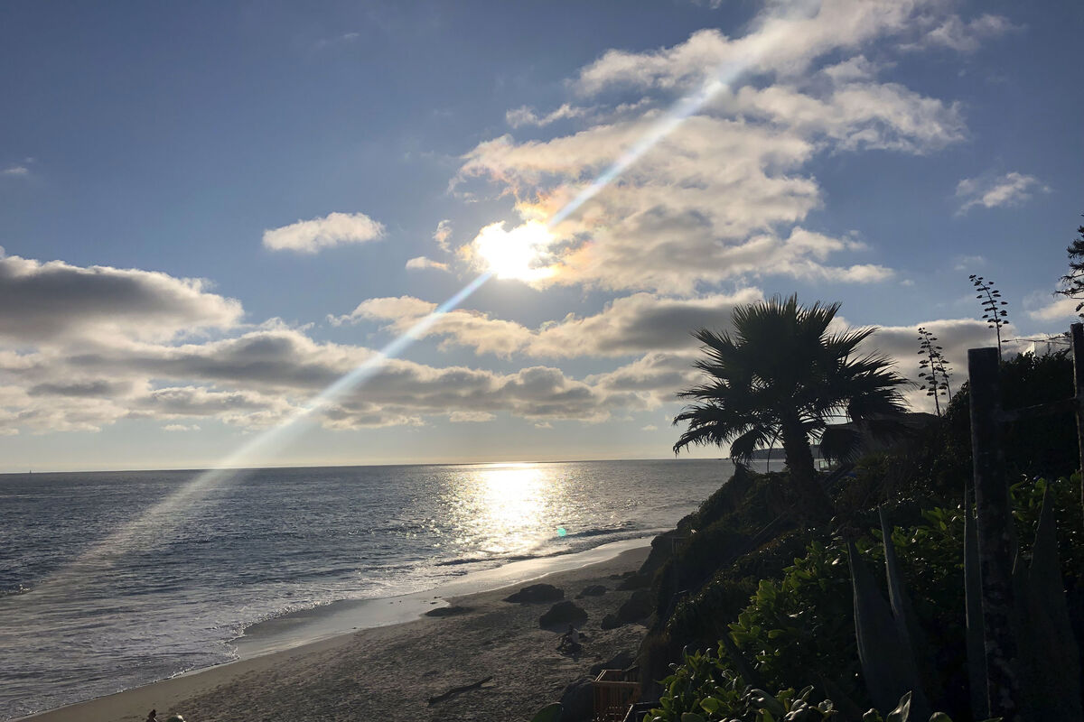 Clouds over Laguna Beach, California - July 2019 -...