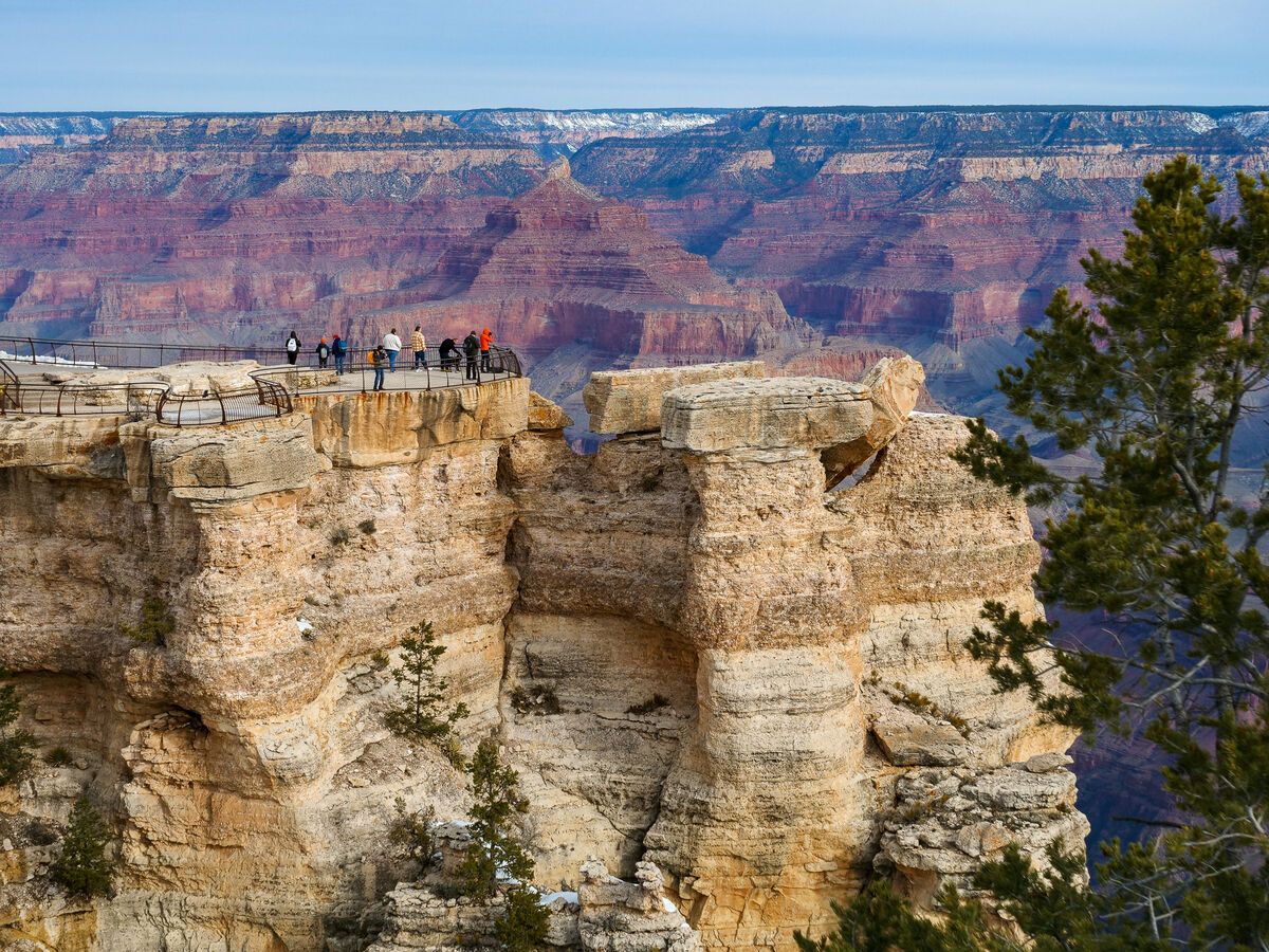 1.  Mather Point looking from the Canyon Rim Trail...