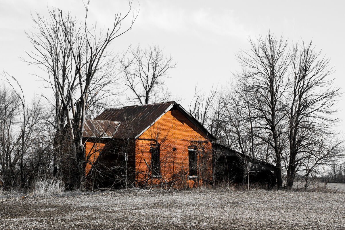 Repurposed This old tworoom schoolhouse northeast of Elwood, Indiana