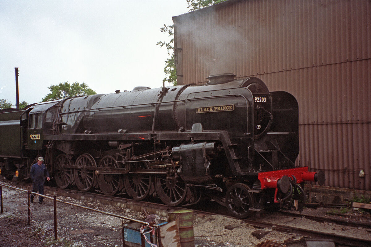 The 1959 'Black Prince', a 2-10-0 steam locomotive...
