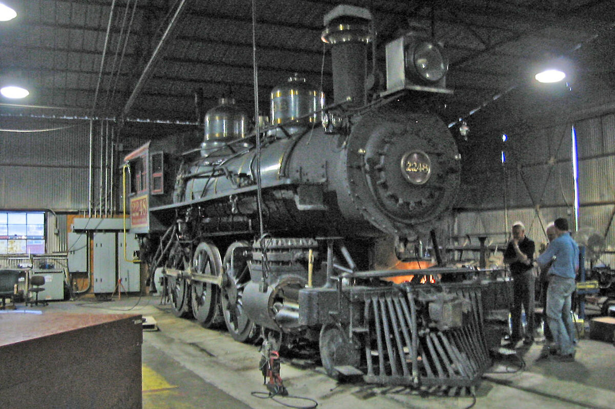 An 1896 A.L. Cooke Locomotive Works 4-6-0 steam lo...