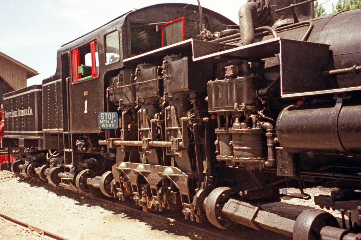 A 1923 Lima Locomotive Works steam shay locomotive...